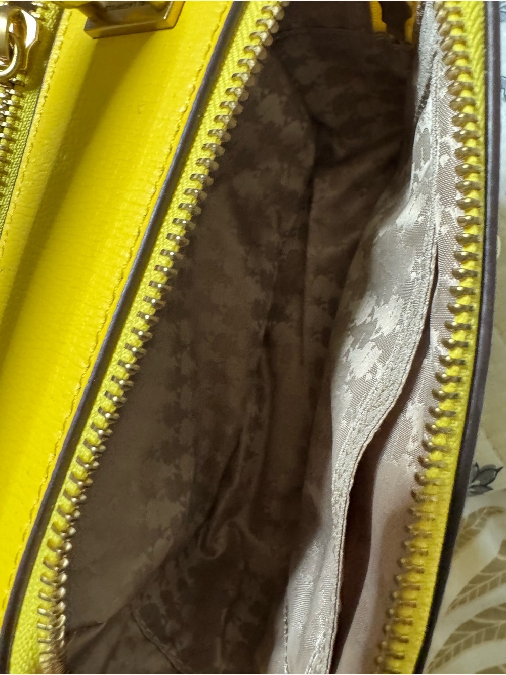 Karl Lagerfeld Yellow Stud-Embellished Crossbody Bag with Logo Plaque - Picture 7 of 16